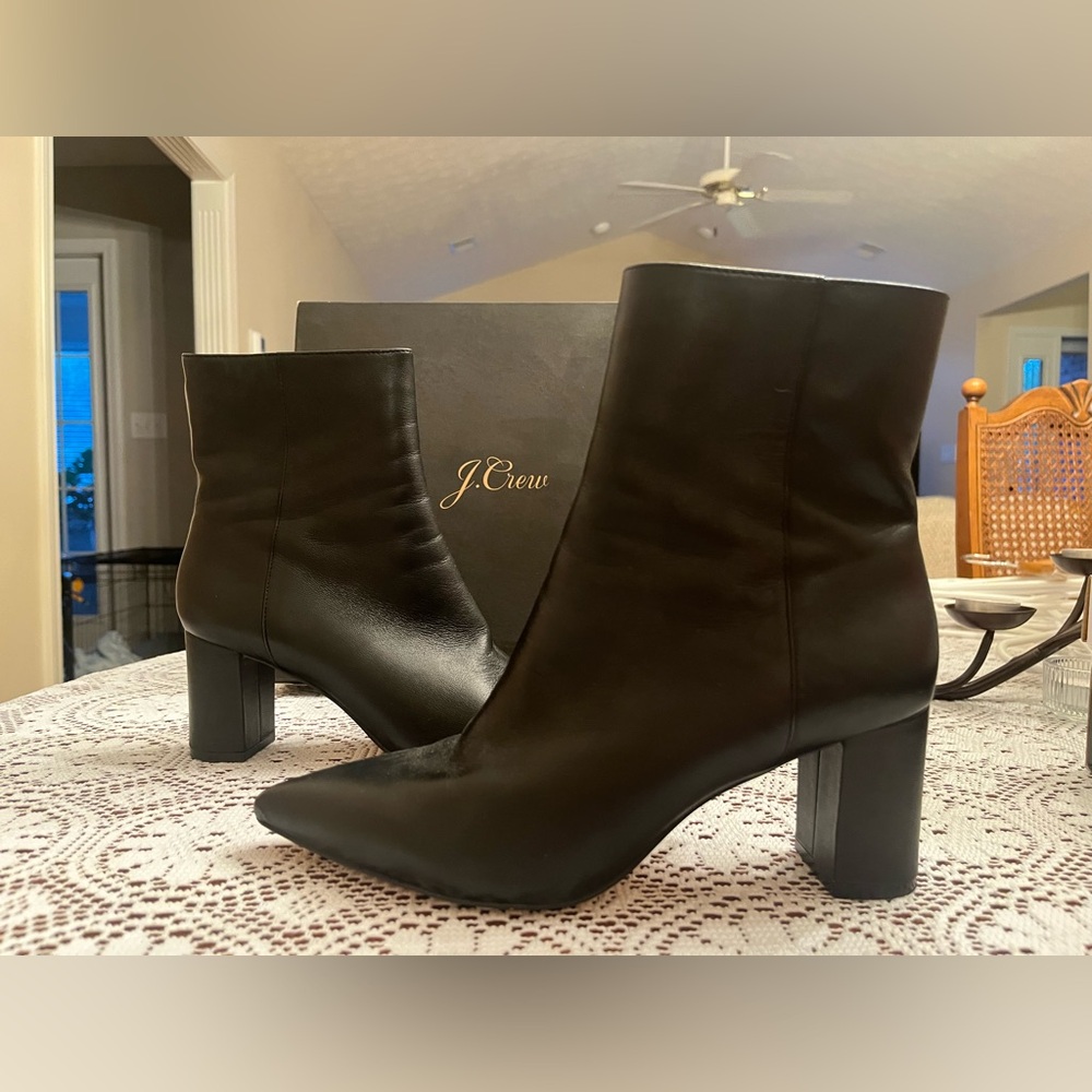 J Crew Black Boots 7.5